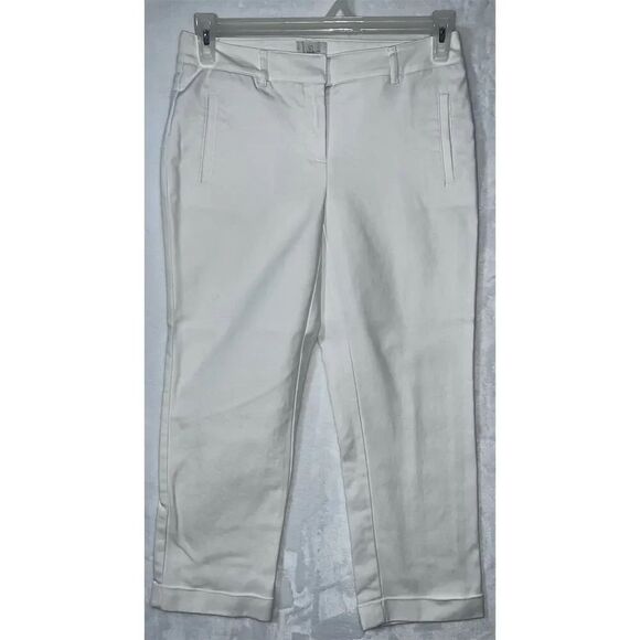Chico's Pants - Chico's Women's So Slimming Crop Pants White Size XS Standard Casual.